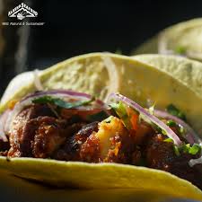 Alaskan pollock is a great, tender white fish to use for fish tacos — especially when it's in season. Mexican Alaska Pollock Tacos And Sweet Potato Wedges
