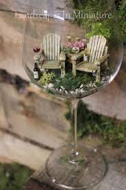 Tiny Garden Wine Glass Terrarium Wineglasses Fairy Garden Miniature Fairy Gardens Mini Fairy Garden