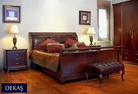 Art Deco Esintili Yari Klasik New York Yatak Odasi Takimin Icinde Gercek Deri Dosemeli Basucu 2 Komodin 6 Kapili Gardrop 160 Mobilya Yatak Odasi Art Deco