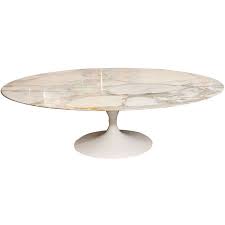 Early Saarinen Oval Tulip Coffee Table Calacatta D Oro Marble Coffee Table Oval Tulip Coffee Table Tulip Coffee Table