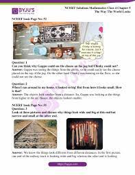 The main objective of this website is to provide quality study material to all students (from 1st to 12th class of any board) irrespective of their background as our motto is education for everyone. Ncert Solutions Class 4 Maths Chapter 5 The Way The World Looks Free Download
