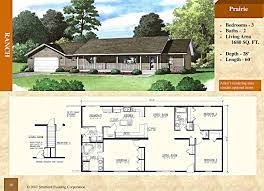 Modular Ranch Floor Plan Prairie 1680 Sq Ft Stratford Home Center 3 Bed 2 Bath Island In Kitchen With Ba Stratford Homes Floor Plans Floor Plans Ranch