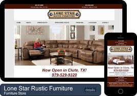 1/2 mile south of highway 288 on dixie at the dixie exit. Client Project Lonestar Rustic Furniture Houston Web Design Tipping Productions