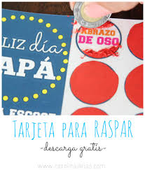 Imprime tus propias tarjetas de dia del padre personalizadas con tu propio texto o fotografia. Tarjeta Raspa Y Gana Para Papa Descarga Gratis Artividades