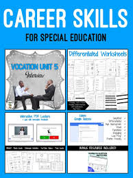 Career Skills Unit 5 For Special Education Special Education Vocational Skills Special Education Resources