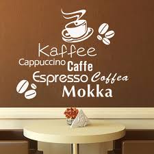 Wall decal to decorate home and kitchen. Wall Wall Art For Cafe