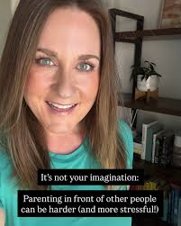 Parenting in front of other people can be 😬 Have you ever been in that  spot? Feeling everyone's eyes