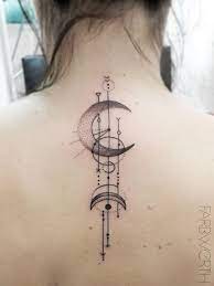 Claudia Neck Tattoos Women Geometric Tattoo Back Back Of Neck Tattoo