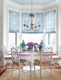 Try your hand at a roman shade The Chinoiserie Breakfast Nook Breakfast Nook Furniture Nook Furniture Curtains Living Room