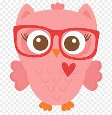 Download Erdy Girl Owl Cuts Svg Cutting Files Owl Clip Art With Glasses Png Image With Transparent Background Toppng