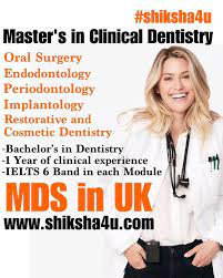 Mds In Uk Masters In Clinical Dentistry Admission Open For September 2019 Limited Seat Only Serious Inquires Dentistry Implantology Cosmetic Dentistry