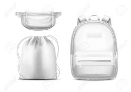 Download White Backpack Sport Pouch With Shoulder Ropes And Waist Bag Royalty Free Cliparts Vectors And Stock Illustration Image 138495624