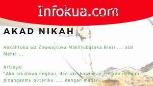 Siapa bilang cara mengurus surat nikah ribet? Tata Cara Akad Nikah Dan Bacaan Bacaannya Info Kua