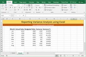 10 Ways To Make Excel Variance Reports And Charts How To Pakaccountants Com Excel Tutorials Excel Formula Excel