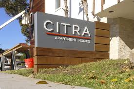 Citra Apartment Homes Monument Sign Exterior Signage Monument Signs Monument Signage