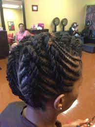 Flat Twist Updo By Danesha At A Natural Affair Memphis Tn Natural Hair Stylists Natural Hair Salons Natural Hair Styles