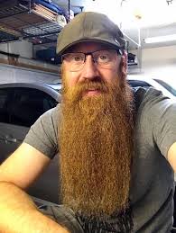 My mustache, my beard, and the rest it's me. Hello everybody, bearded  brothers.