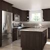 Kitchen backsplash pictures with dark cabinets. 1