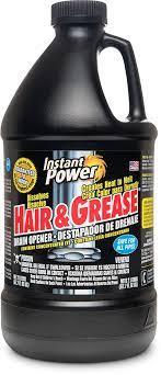 Similarly, it is asked, can you use instant power hair and grease in toilet? Hair Grease Drain Opener Instant Power