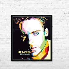 Bryan Guy Adams Pop Art WPAP by Supri Wahyudi Wall Art