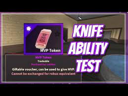 Today im going to be showing you how to use the knife ability test scripts for people who dont know how to use them please like. Token In Kat Knife Ability Test Roblox Youtube