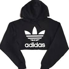 Black Adidas Crop Top Reworked Adidas Logo Crop Hoody Black 48 Liked On Polyvore Featuring Tops Adidas Crop Top Adidas Top Nike Cropped Hoodie Crop Sweatshirt Hoodie Hoodies