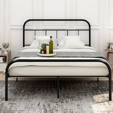 King wood king bed headboards & footboards. Winston Porter Laurian Platform Bed Wayfair Full Bed Frame Full Metal Bed Frame Bed Without Headboard