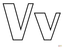 Classic Letter V Coloring Page Free Printable Coloring Pages Alphabet Coloring Pages Coloring Pages Letter V