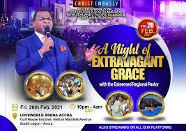 Being in christ embassy is more than being in a church; Christ Embassy Accra Ghana Zone On Twitter Programalert 1 Day To Go A Night Of Extravagant Grace With The Highly Esteemed Regional Pastor It S Our Month Of Grace Gloryyy Https T Co 0cqfhpxhqa Via