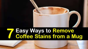 I just tried the warm water and sugar, worked like a charm! 7 Easy Ways To Remove Coffee Stains From A Mug