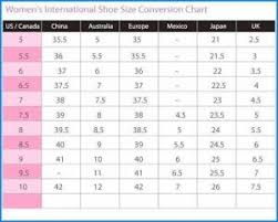 Womens Shoe Size Conversion To Mens Chart Awesome