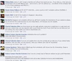 Embed tweets, facebook, linkedin and instagram posts to your newsletter to boost engagement. Pinoy Fts Insult Singaporeans On Facebook And Call A Malay Netizen F King Bastard The Temasek Times