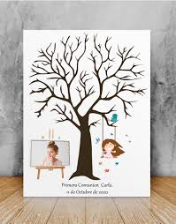 Creamos tu árbol de huellas para tu evento. Arbol Huellas Para Comunion Personalizado Print Phone