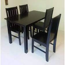 Set meja makan 4 kursi terbaru dibentuk dari kayu jati dan mahoni kompak dengan finishing berkualitas, kursi ini mempunyai sandaran yang digulung dengan panel yang diratakan, sementara alasnya yang berkaki empat tampilkan celemek yang lurus, dibentuk dan kaki yang diukir.lengkapi design, set meja makan terbaru yang berkontur halus memberinya kenyamanan dan support extra, sementara noda kayu. Meja Makan 4 Kursi Full Kayu Mebel 751153655