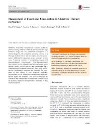 Image result for Pediatric Constipation Management