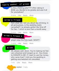 Check spelling or type a new query. Bride Cancels Wedding And Keeps The 30k They Received In Donations Daily Mail Online
