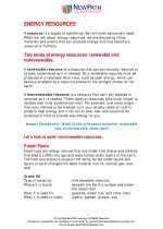 Oecs learning standards science and technology full document Energy Resources Fifth Grade Science Worksheets And Answer Keys Study Guides And Vocabulary Sets