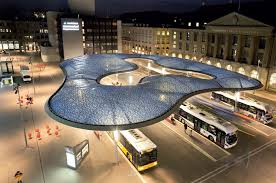 The train station in aarau, designed by jakob friedrich wanner, was opened in 1859 and was a building of national importance. Neugestaltung Bahnhofplatz Bushofdach Aarau Suisseplan Ingenieure Ag