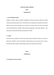 Contoh Makalah Global Warming Pemanasan Global
