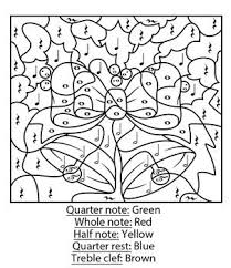 As Simple And Fun As A Color By Number The Students Will Use The Key At The Top Of The Page And Identify Musical Sy Music Coloring Sheets Music Coloring Music