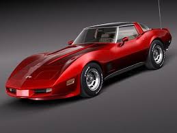 Chevrolet Corvette C3 1980 3d Model Chevrolet Corvette Corvette C3 Corvette