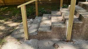 Covering a concrete stoop with wood. Simple Exterior Handrail For Less Than 100 6 Steps With Pictures Instructables