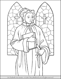 Saint Elizabeth Ann Seaton Coloring Page The Catholic Kid Saint Elizabeth Coloring Pages Saint Coloring