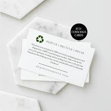 It leaves a lasting impression. Sustainable Business Parcel Insert Card Recycle Packaging Etsy