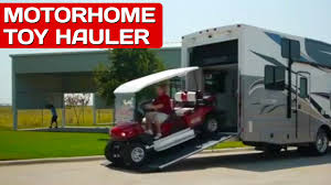 Class c toy hauler diesel. Motorhomes With Garages Best Toy Haulers Outlaw Rv Review Youtube