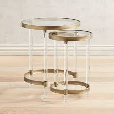Acrylic Nesting Tables Set Of Two Pier 1 Imports Nesting Tables Table End Tables