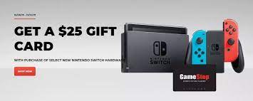 Get A 25 Gift Card On Nintendo Switch Games Stop Nintendo Switch Gift Card