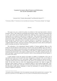 We are speaking of the 'banca federico del vecchio', which has been courteously at the service of clients for more than 100 years. Pdf Corporate Governance Board Turnover And Performance The Case Of Local Banks In Italy