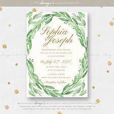 Greenery Wedding Invitation Green Leaves Wedding Invitation Set Eucalyptus L Wedding Invitations Leaves Spring Wedding Invitations Garden Wedding Invitations