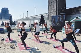 Get Stretchy With Pop Up Yoga At The Beach Onin London